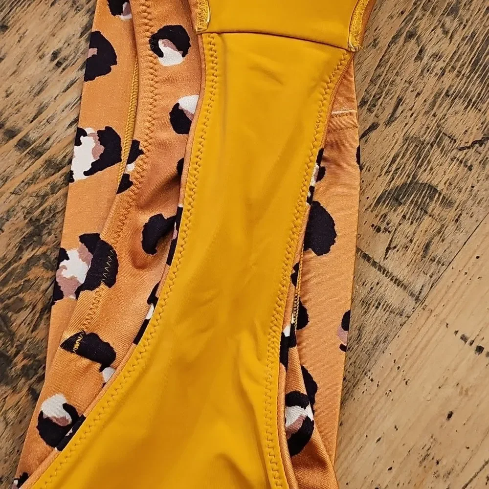 RED CARTER‎ Leopard High-waisted Bikini Set Size Large